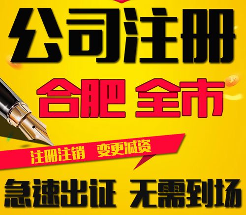 合肥公司注册营业执照代办个体户企业注销工商变更地址解异常减资商务